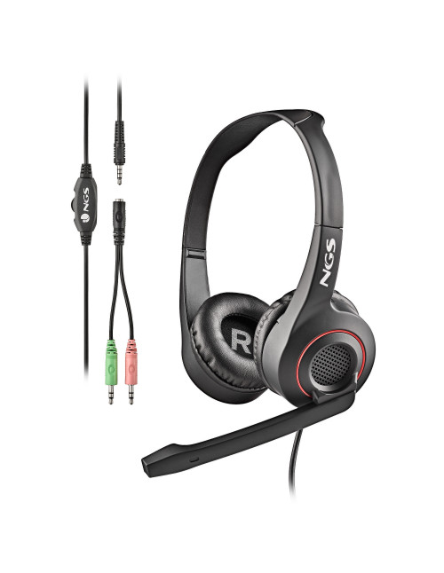 Auriculares ngs con microfono ajust jack