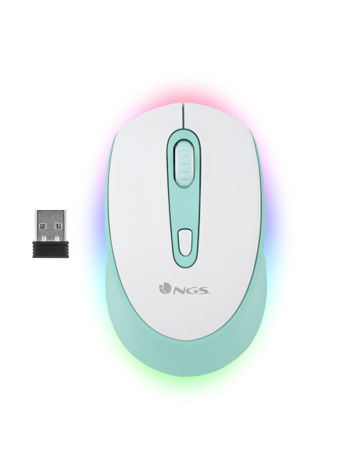 Raton multidispositivo inalambrico recargable ngs smogmint - rb