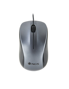 Ratón optico ngs wired crew gris
