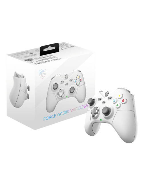 Gamepad msi force gc300 inalambrico blanco