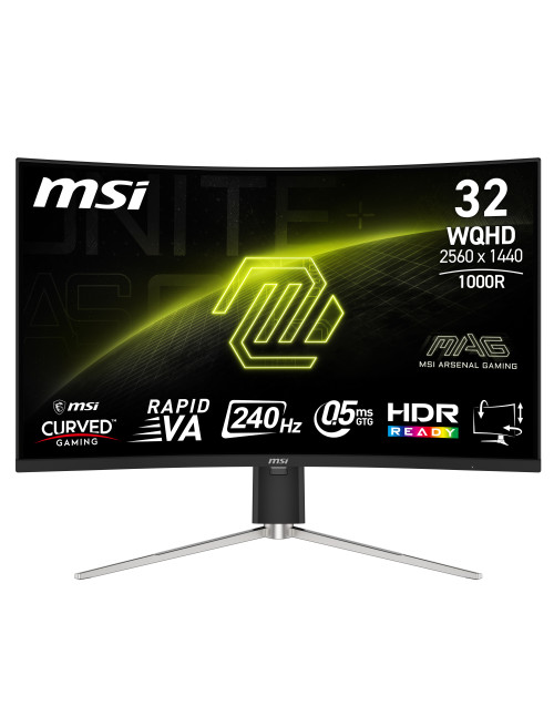 Monitor curvo gaming msi mag 325cqrxf