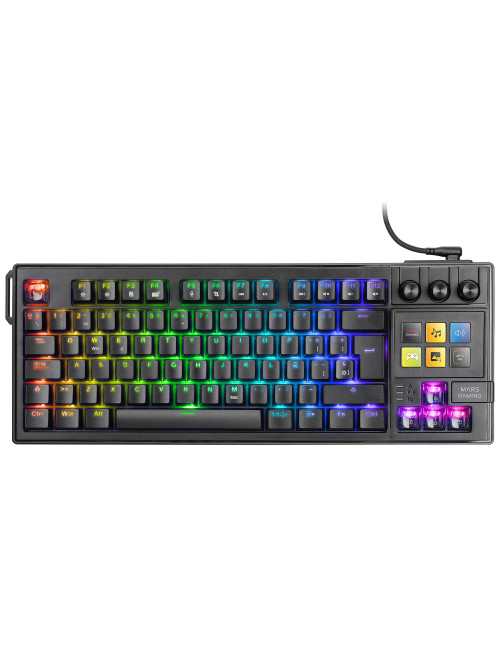 Teclado mars gaming mkmaster rgb negro