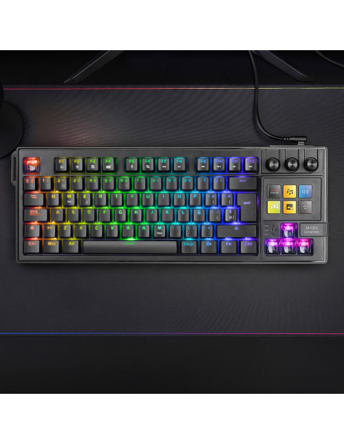 Teclado mars gaming mkmaster rgb negro