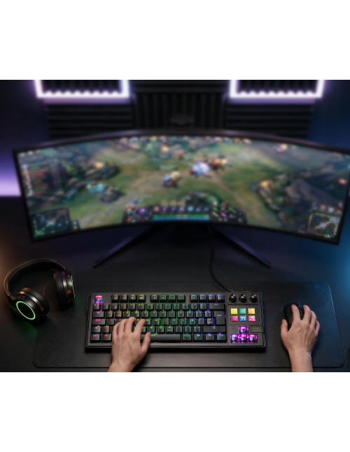 Teclado mars gaming mkmaster rgb negro