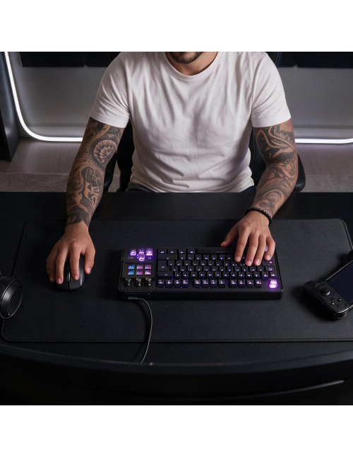 Teclado mars gaming mkmaster rgb negro