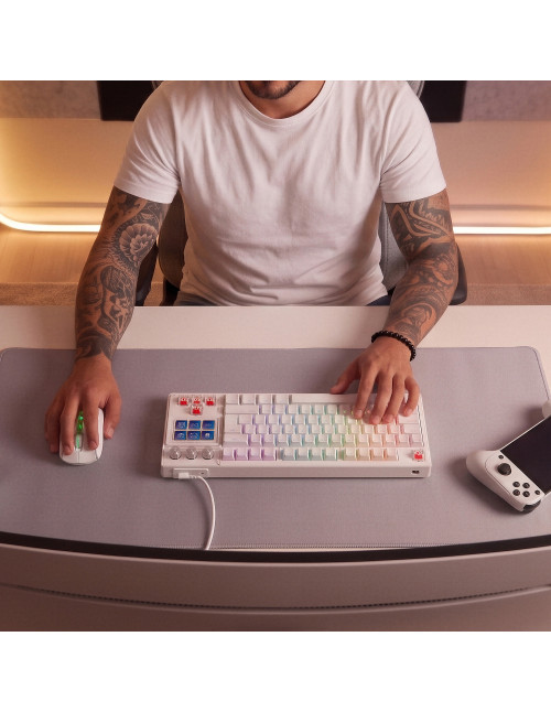 Teclado mars gaming mkmasterwes rgb blanco