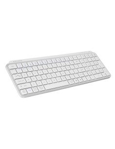 Teclado mars gaming mksilenkeyswes inalambrico blanco