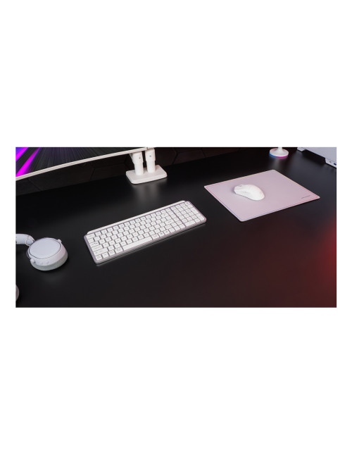 Teclado mars gaming mksilenkeyswes inalambrico blanco