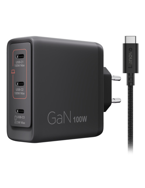 Cargador pared lenovo 40aw100beu 100w 3x
