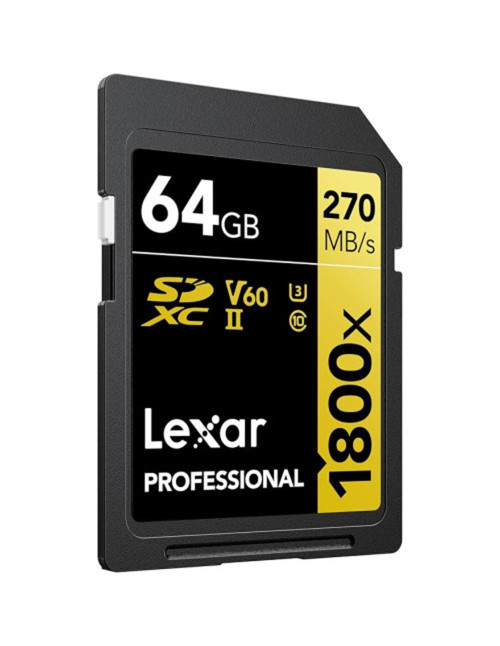 Tarjeta memoria sdxc lexar professional 1800x