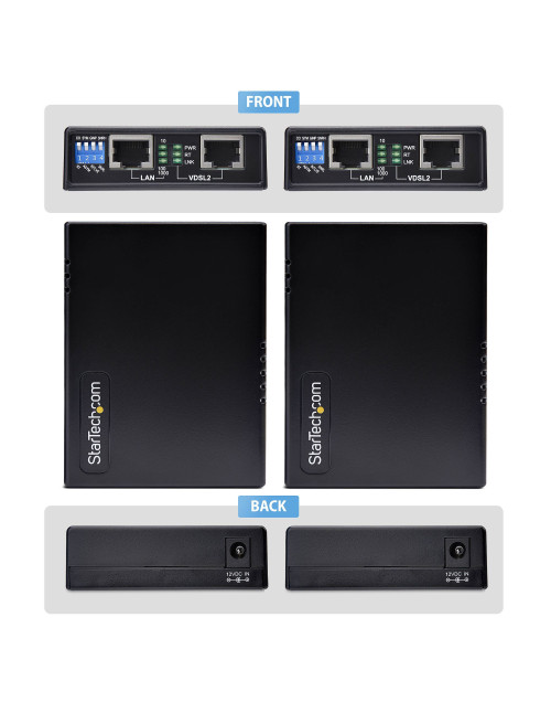 Juego extensor ethernet vdsl2 startech hasta