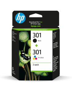 Multipack hp n9j72ae nº301 negro y