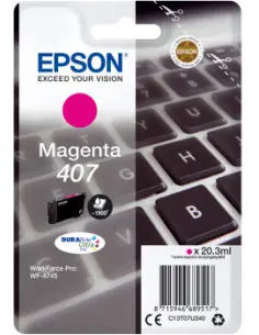 Cartucho tinta epson 407 magenta