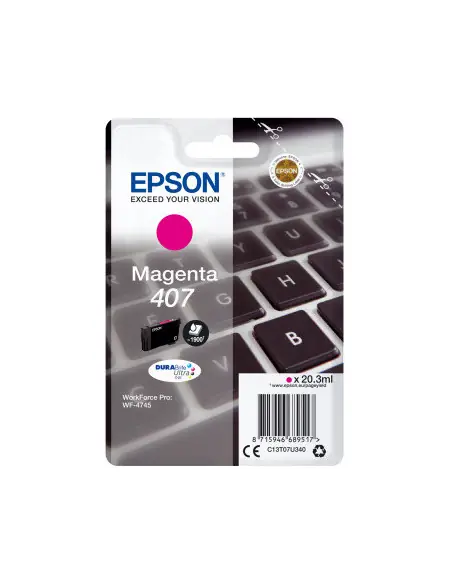 Cartucho tinta epson 407 magenta