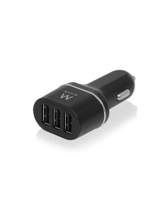 Cargador usb ewent coche 3 puertos