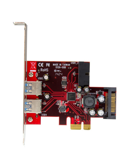 Tarjeta adaptador pci express startech pexusb3s2ei