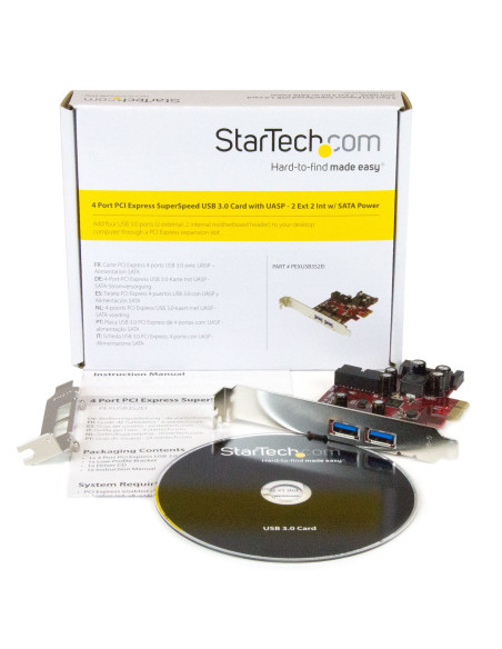 Tarjeta adaptador pci express startech pexusb3s2ei