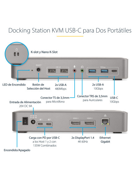 Docking station startech 12 en 1