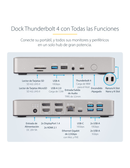 Docking station startech 15 en 1