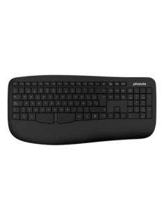 Phoenix k201 teclado ergonomico inalambrico 2.4ghz