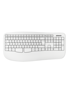 Phoenix k201 teclado ergonómico inalámbrico 2.4ghz