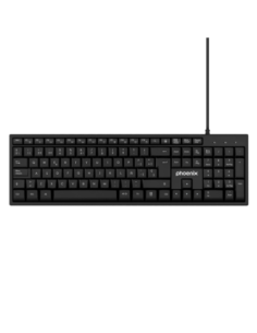 Phoenix k100 teclado multimedia usb negro