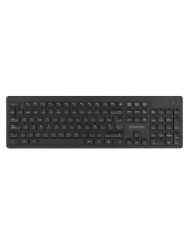 Teclado inalambrico qwerty phoenix k200 negro