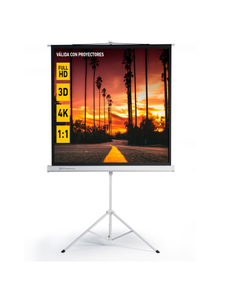 Pantalla trípode proyección 80 pulgadas