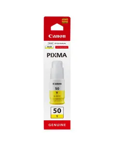 Botella tinta canon gi - 50y amarillo 70ml