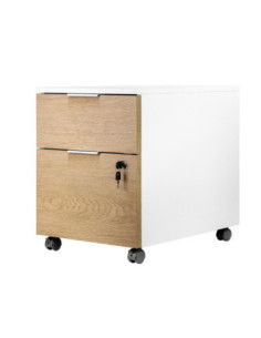 Cajonera phoenix artisan combinación blanca y