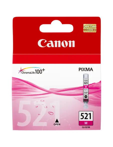 Cartucho tinta canon cli 521m magenta