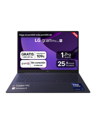 Portatil lg gram pro 16z90ts - g intel