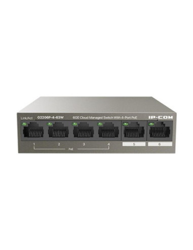 Switch ip - com g2206p - 4 - 63w 6 puertos