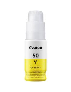 Botella tinta canon gi - 50y amarillo 70ml