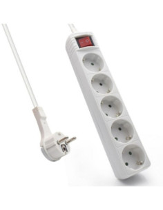 Regleta ewent 5 tomas shucko interruptor