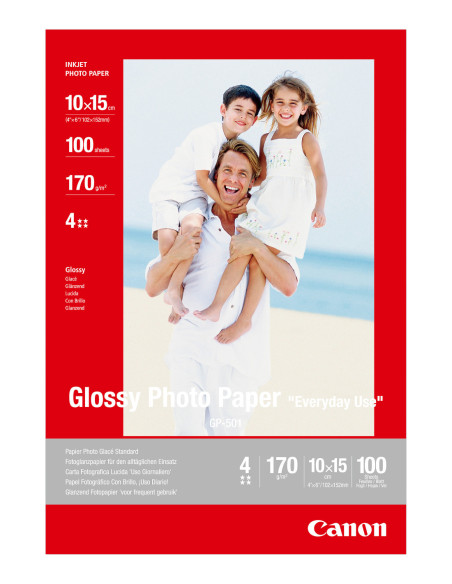 Papel fotografico canon gp - 501 10x15cm 100