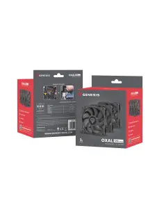 Ventilador caja genesis oxal 120 negro