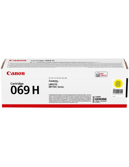 Toner canon 069h amarillo 5095c002