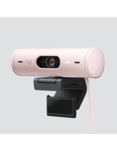 Webcam logitech brio 500 rosa full