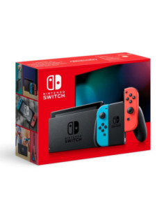 Consola nintendo switch azul neon rojo