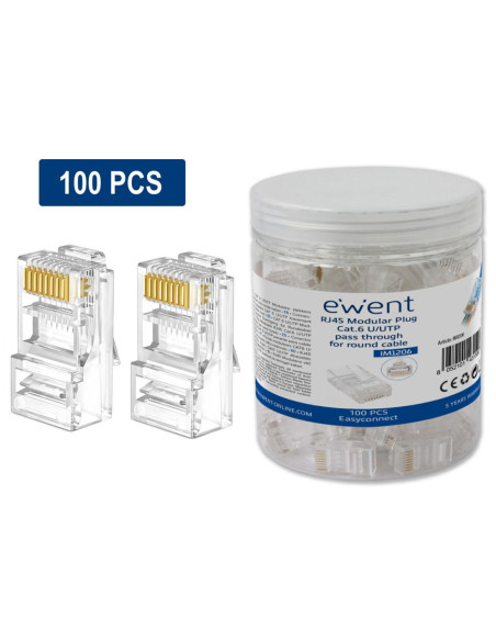 Conector rj45 ewent easyconnect im1206 cat.6