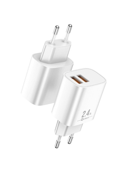 Cargador qcharx apolo 2.4a 2 puerto