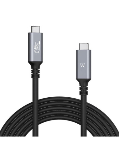 Cable usb tipo c ewent thunderbolt