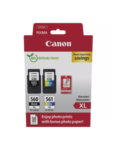 Multipack canon pg - 560xl negro cl - 561xl multicolor