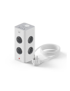 Regleta sobremesa ewent ew3864 8x schuko