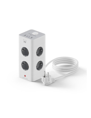 Regleta sobremesa ewent ew3864 8x schuko