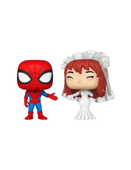 Funko pop marvel superhero couples spider - man