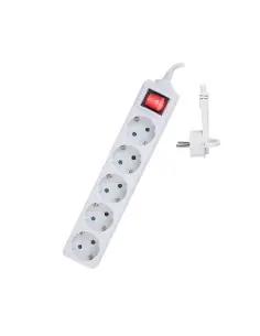 Regleta ewent 5 tomas shucko interruptor