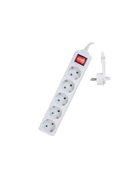 Regleta ewent 5 tomas shucko interruptor