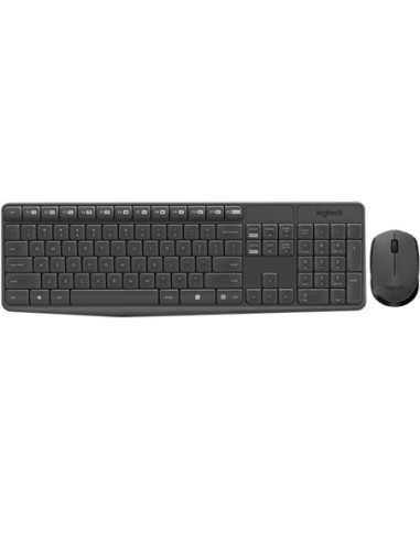 Teclado + mouse logitech mk235 inalambrico